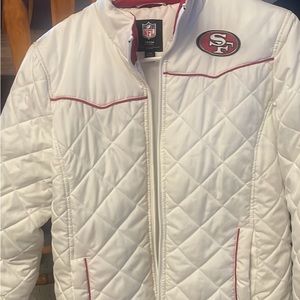 49ers white jacket